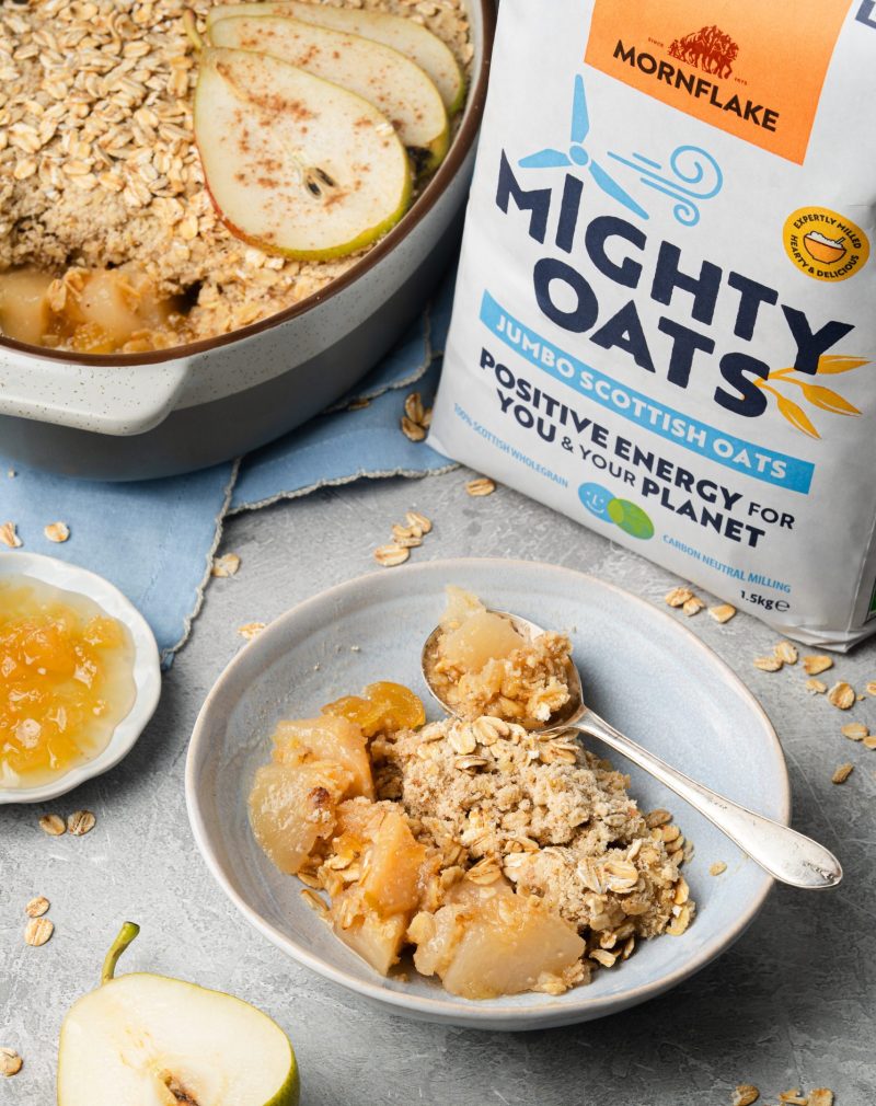Pear & Ginger Oat Crumble