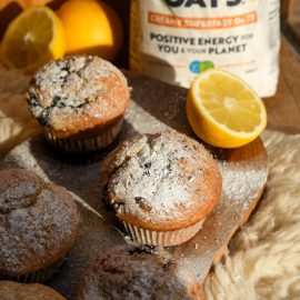 Lemon & Blueberry Oat Muffins