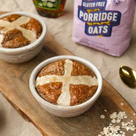 Hot Cross Bun Baked Oats