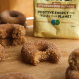 Apple Cider Oat Doughnuts