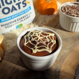 Spiderweb Chocolate Baked Oats